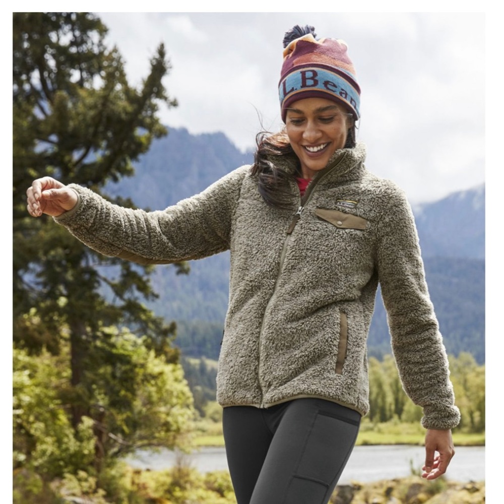 Women's L.L.Bean Hi-Pile Fleece Jacket Size Large